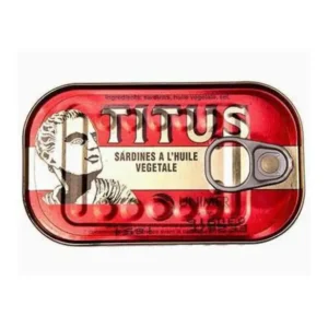 Titus hot in sunflower oil125g x 48