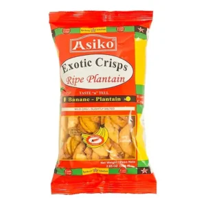 Asiko Yellow Ripe Plantain Crisps